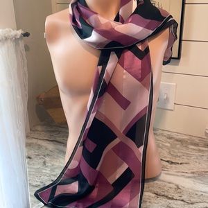 Long polyester pretty scarf